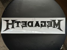 MEGADETH 3"x11.5" INCH WINDOW DECAL STICKER 2010 CONCERT PURCHASE UNSTUCK RARE