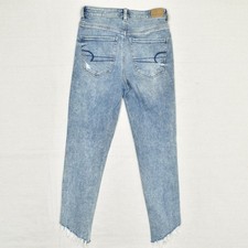 American Eagle Women's Cotton Blue Size 4 Highest Rise Jegging Crop Jeans Denim