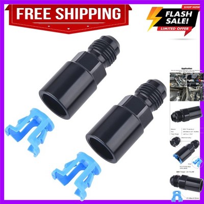 8AN Male to 3/8'' SAE Quick-Disconnect Female Push-On EFI Fuel Rail Fitting 2PCS