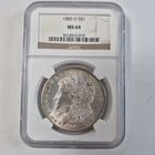 US Mint 1885-O Morgan Silver Dollar NGC MS64 Mint State BU Graded Toned