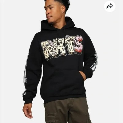 Rats Get Fat  Ratty the 13th  Graphic Hoodie Men s Medium Black Tattoo