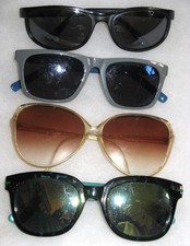 Women's Sunglasses Round Set Of 4 Vtg Style 70s Hippie Glasses