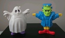 Vintage 1995 Mcdonald's Lot Of 2 Happy Meal Halloween Toys With Costumes