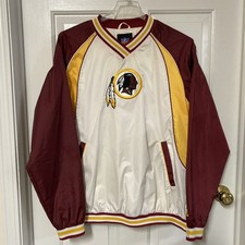 Vintage 90s Washington Redskins NFL Team Apparel Pullover Jacket Men  s L READ