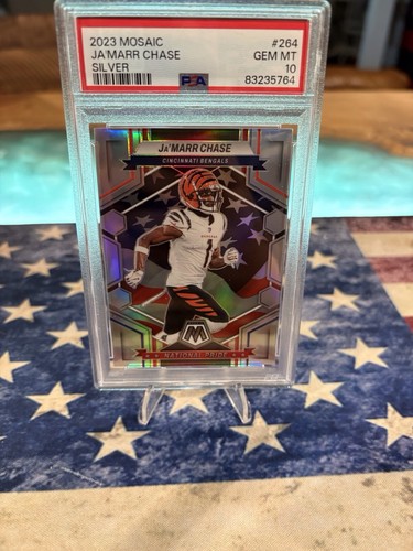 2023 Panini Mosaic Ja’Marr Chase National Pride Silver #264 PSA 10