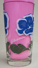 Gloxinia Peanut Butter Glass Glasses Drinking Kitchen Mauzy 61-1