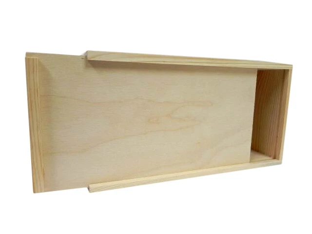 Plain Wooden Tissue Box Unpainted Raw Wood Craft Decoupage Wipes Rectangle /D08 - Image 2 of 2