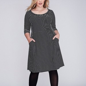 lane bryant striped dress