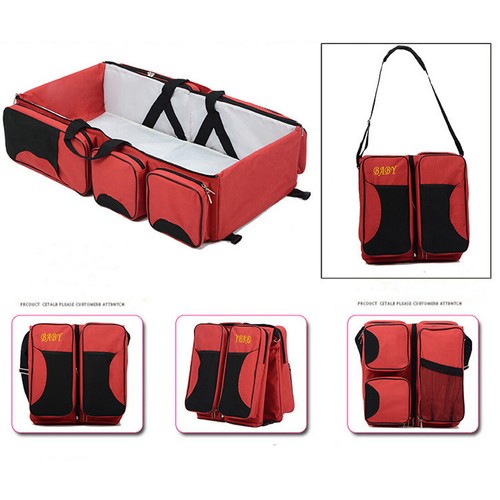 Baby 3 in 1 Portable Bassinet Cot Mummy Travel Bag Diaper Bag and Change Station - Picture 19 of 22