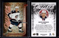 2024-25 Upper Deck Series 1 Orange Dazzlers #DZ-38 Dmitri Voronkov