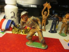 1930's Barclay Lead Soldier Talking on Trench Phone