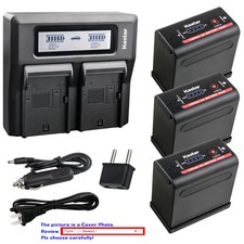 Kastar Battery Dual LCD Fast Charger for BP-970G Canon ES8200V ES8400V ES8600