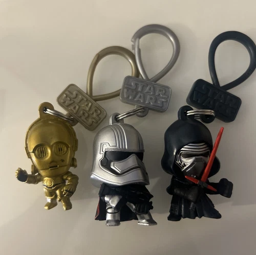 Star Wars Captain Phasma Figure Bag Clip Kylo ren C-p3o Lot Of 3 Lucas Film