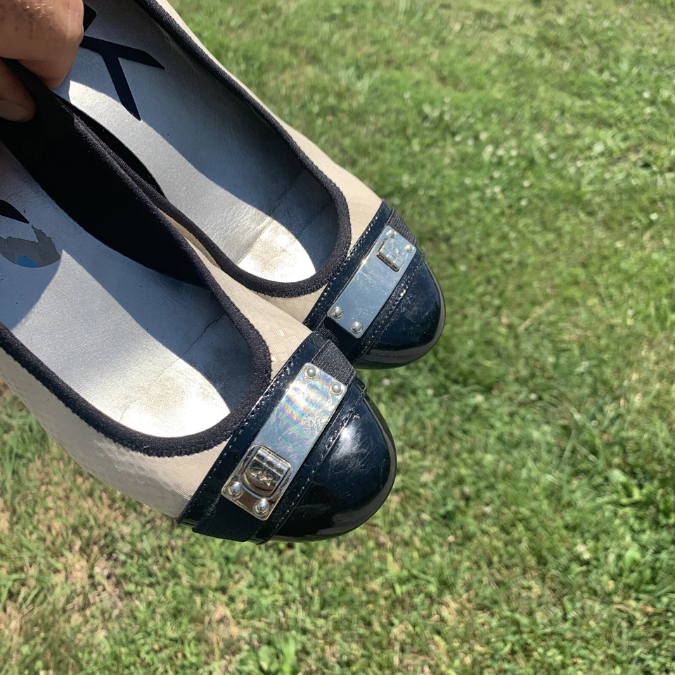 ANNE KLEIN Cuñas Deportivas Plataformas Marfil Negro Estilo Elegantes Tacones Altos 6❤️sj7m49 Foto 3 de 4