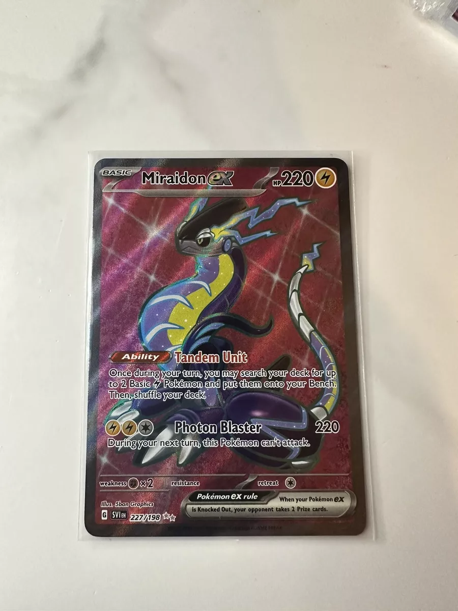 Pokemon Card Miraidon EX Scarlet&Violet 227/198