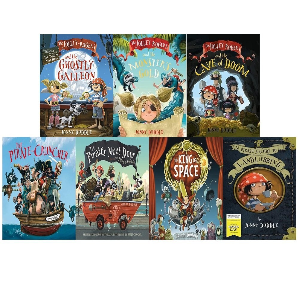 Jolley Roggers the pirates series Collection 7 Books Set by Jonny duddle NEW
