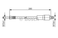 Bosch 1 987 476 173 Brake Hose For BMW