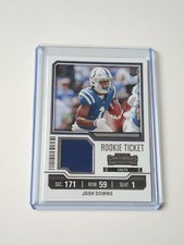 Panini Contenders 2023 Josh Downs Colts Rookie Ticket RC Patch NFL
