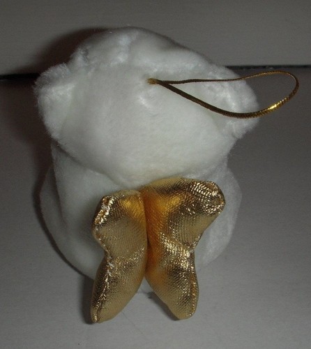 Oriental Trading White Angel Bear Holding Gold Star - NWT - Bild 2 von 2