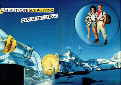 Werbung Advertising 118 1984 Schweppes Soda (2 Seiten)