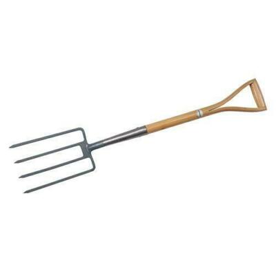 Premium Grabegabel Mistgabe Karbonstahl 990mm polierter Eschenholzstiel YDförmig