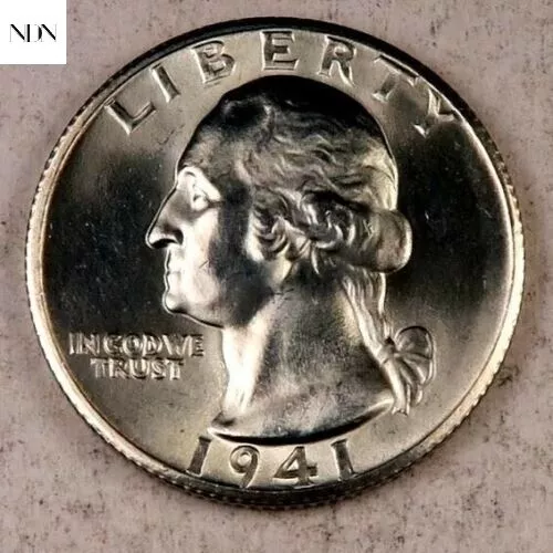 1941-D Washington Quarter - Gem BU - 90% Silver