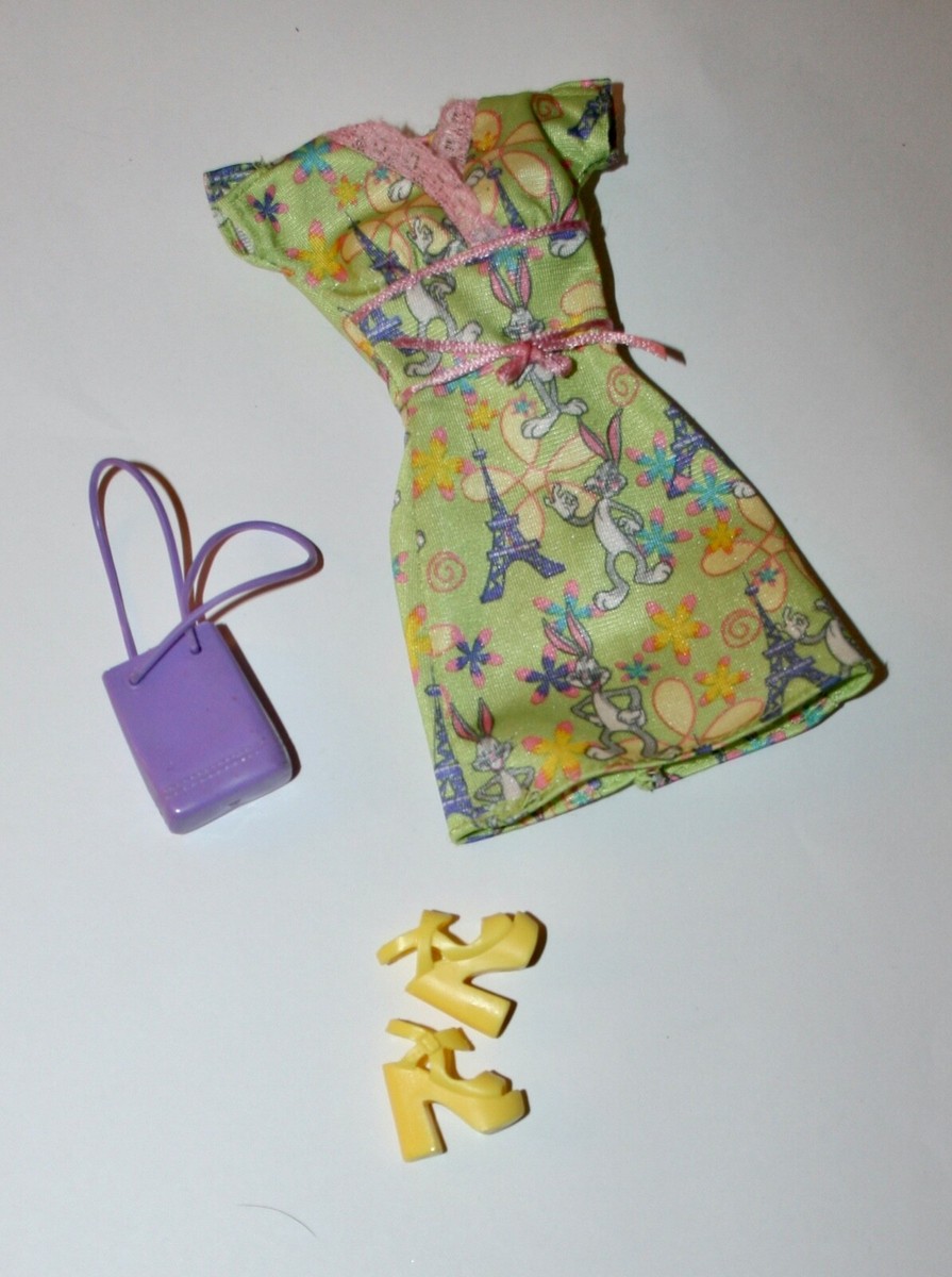 Mattel Barbie Doll Bugs Bunny Eiffel Tower Dress Yellow Shoes Purple Bag Lot | eBay Mattel Barbie Doll Bugs Bunny Eiffel Tower Dress Yellow Shoes Purple Bag Lot | eBay