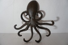 Cast Iron Octopus Ocean/Sea/Beach Nautical Wall Tentacle Hook Coat/Hat Hanger