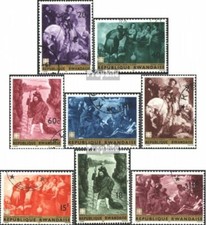 Ruanda 218A-225A (kompl.Ausg.) gestempelt 1967 Ber&uuml;hmte Gem&auml;lde