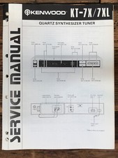 Kenwood KT-7X KT-7XL Tuner Service Manual Original 