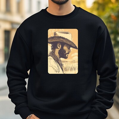 Cowboy Hand Drawing Sweatshirt Cosy and Perfect for Any Occasion S to 4XL