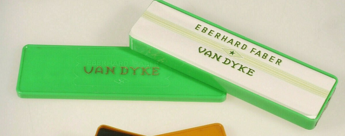PRL) VAN DYKE EBERHARD FABER 600 F 5H MATITE SCATOLA ANTIQUE BOX