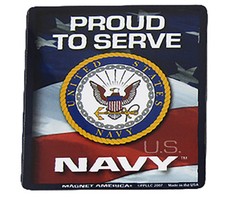 U.S. USN Navy Proud To Serve Military Mini Magnet Car / Fridge / Other 