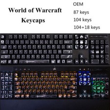 World of Warcraft 104 87 Backlit Keycaps OEM Side Carved Key Cap MX Switches K95