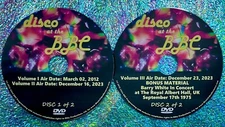 DISCO at The BBC 2 DVD Set Volumes I, II and III Donna Summer & BARRY WHITE LIVE