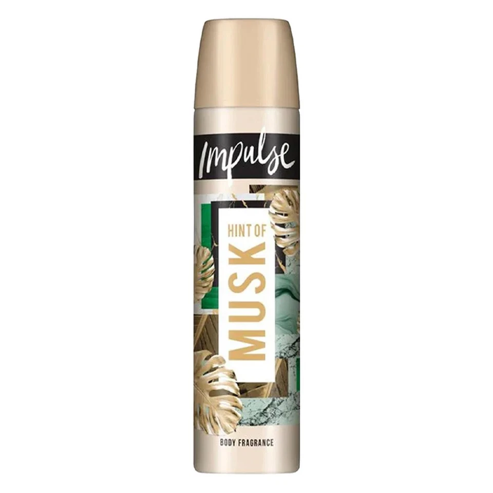 Impulse Body Spray Deodorant Hint of Musk 75ml