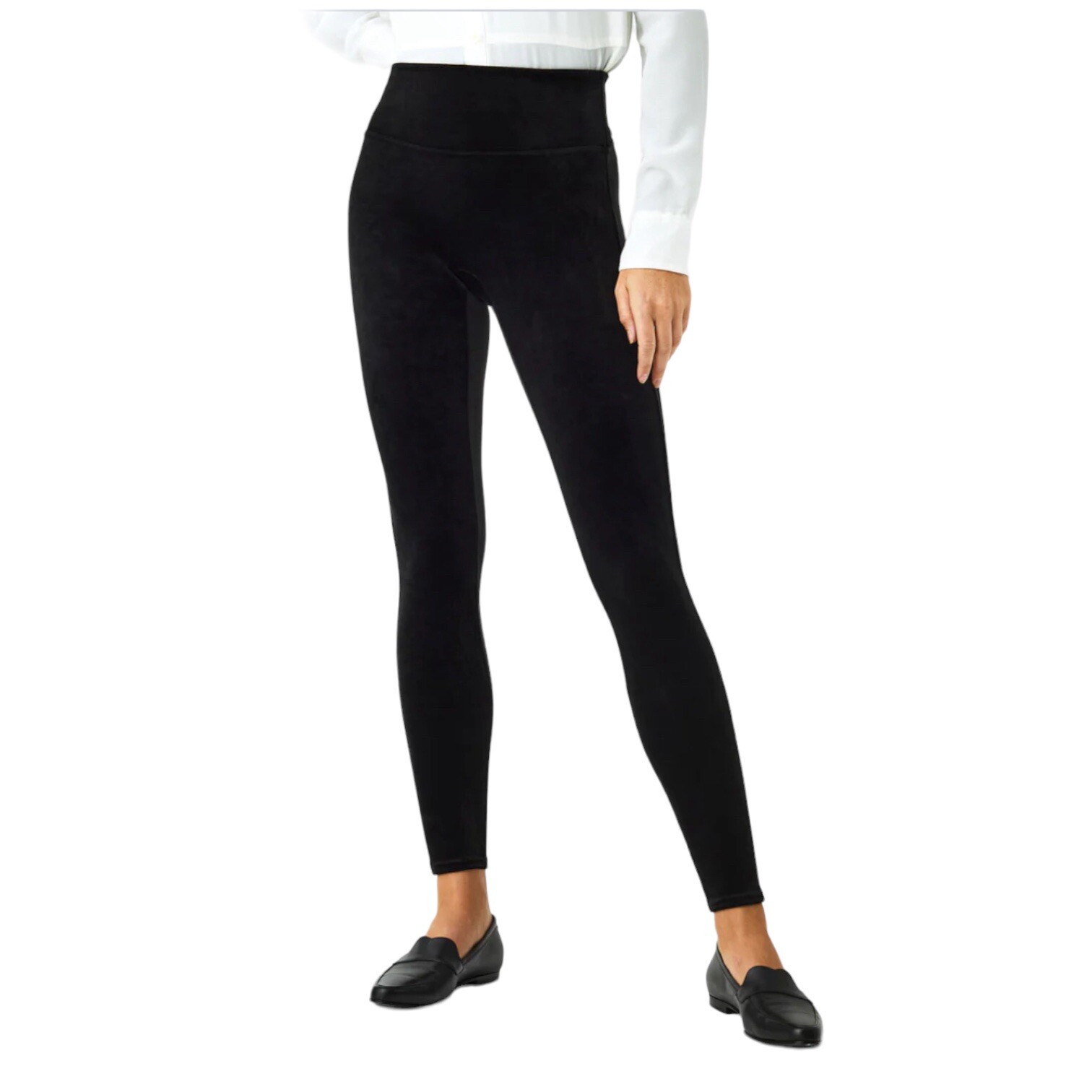 Spanx Velvet Leggings in Black XS