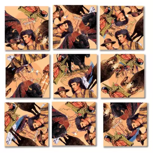 Lewis and Clark B. Dazzle Scramble Squares 9 Piece Puzzle