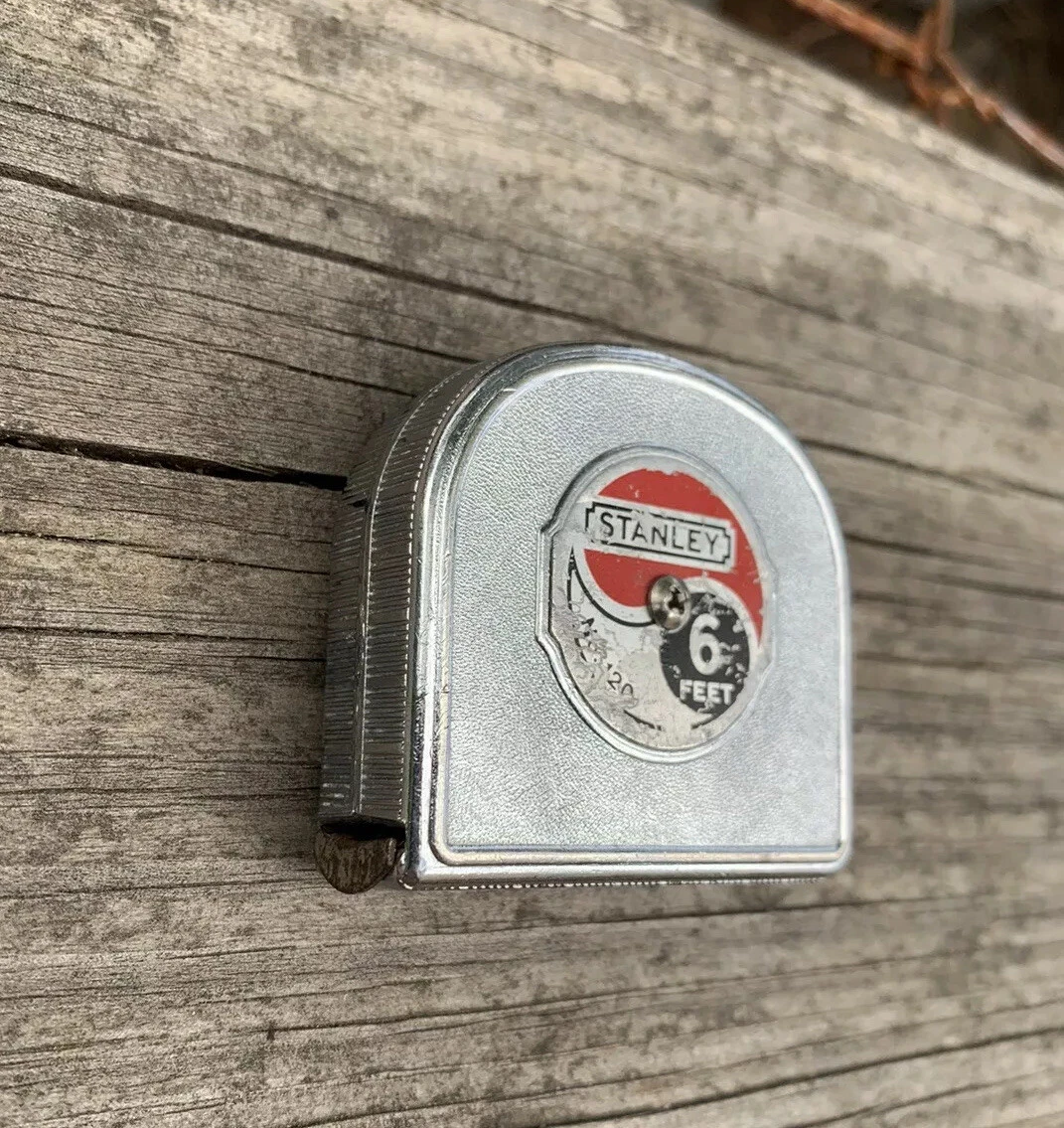 Vintage Stanley 6 ft Tape Measure No. 1206 W measuring tape tool