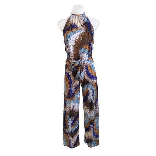 Printed Jumpsuit Nikki Poulos Jumpsuit Nikki Poulos Size XS Tie