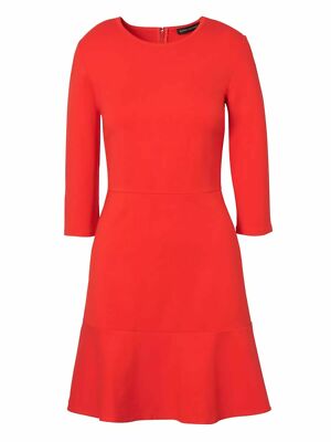 ponte fit and flare dress banana republic Banana Republic Red Ponte Fit-and-Flare Dress 6 NEW