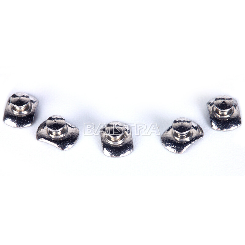 10 Packs De Boutons Lingual Orthodontiques à Coller - Base Rectangulaire/rond Avec Mesh - Neuf Pour Dentiste