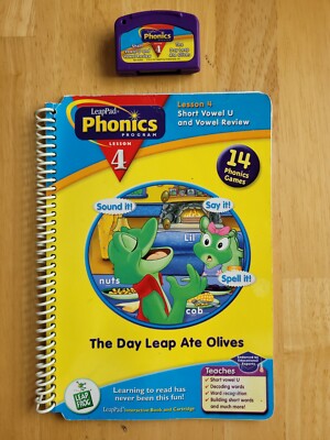 LeapFrog LeapPad Phonics Program Lesson 4 ''The Day Leap ate Olives Age 4-7