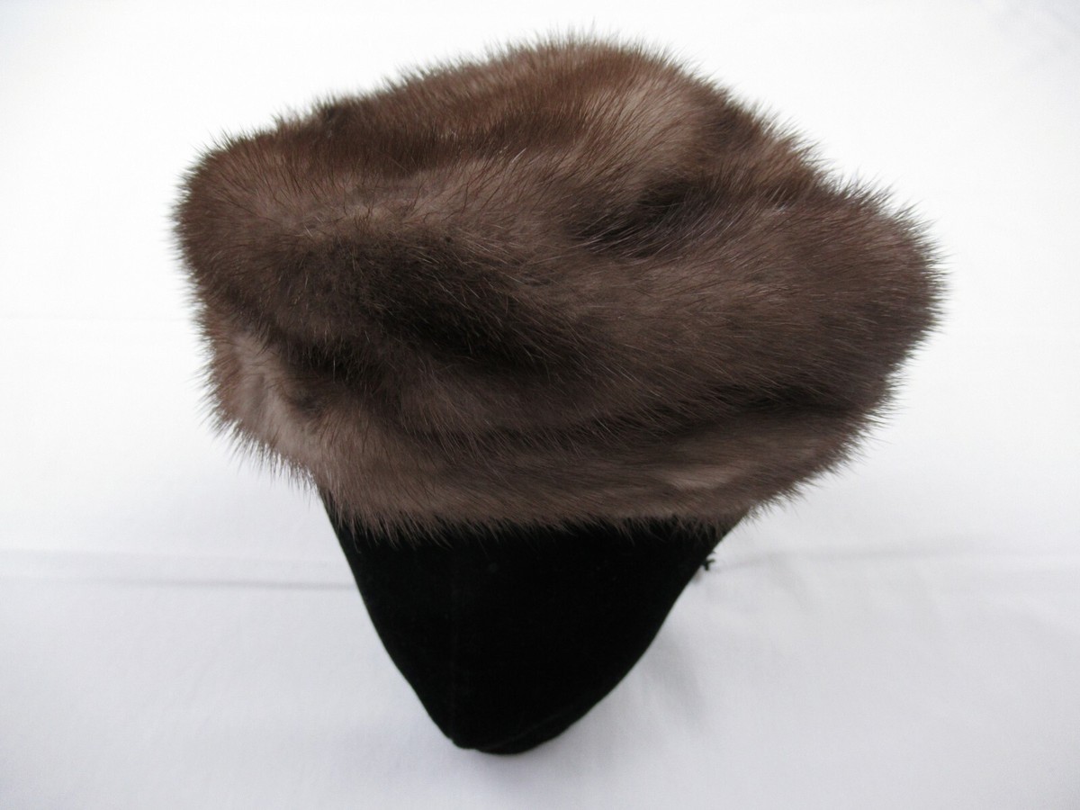 Vintage Miss Alice The Halle Bros Co Mink Fur Hat Australia