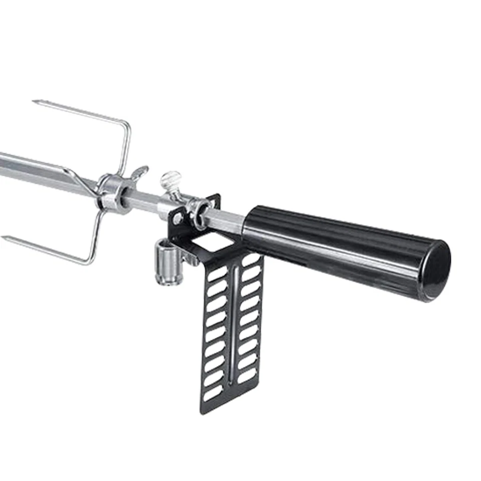 Kit de asador para barbacoa parrilla asador carbón cerdo pollo carne motor + varilla y tenedor Foto 2 de 4