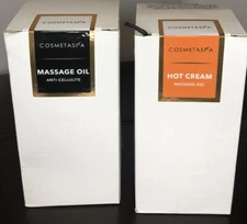 Anti Cellulite Massage Oil & Hot Cream Massage Gel 8.8 oz NEW