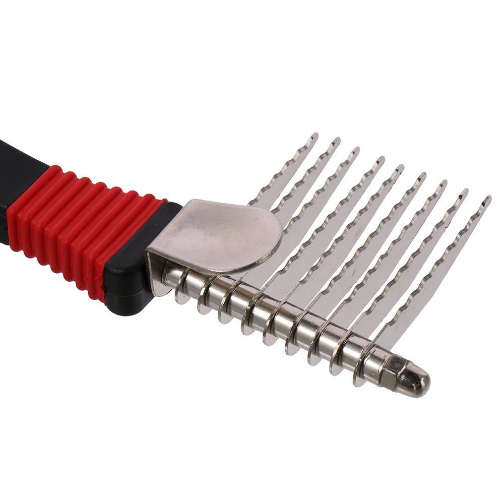 Rubber Pet Comb Stainless Steel Dematting Comb Dog Grooming Combs eBay