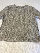 Gray short sleeve sweater women's size M