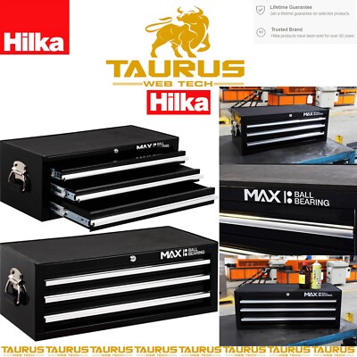 Hilka Pro Max 3 Schubladen Zusatzkommode BBS Ganzstahl Kugellager Schlitten UK KOSTENLOSER VERSAND