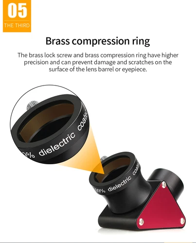 SVBONY SV188P 1.25inch 90 Degree Dielectric Mirror Diagonal 99% Reflectivity - Picture 6 of 11